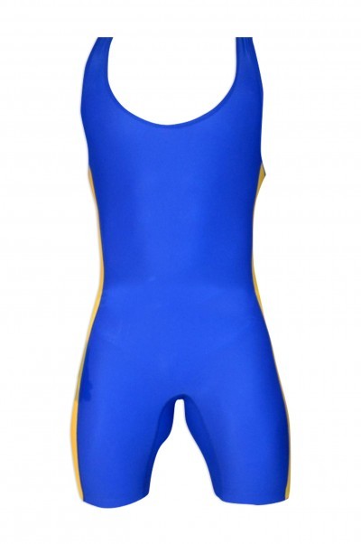 SKTF011 color matching conjoined wrestling suit weightlifting sweatshirt fitness elastic tights 90% polyester +10% lycra weightlifting training suit factory shop 45 degree